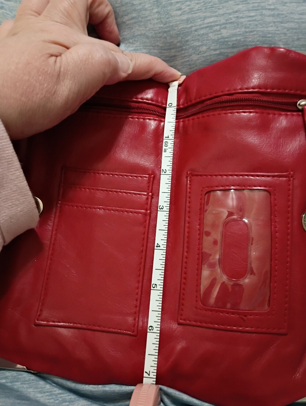Classic Women's Kiss-Lock Clutch - Red - Picture 10 of 10